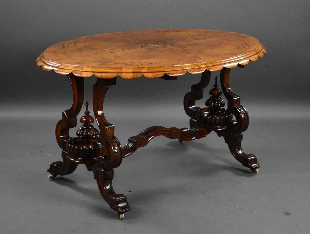 AN ANGLO-INDIAN EBONY AND SPECIMEN WOOD OCTAGONAL CENTRE TABLE - photo 1 of 1